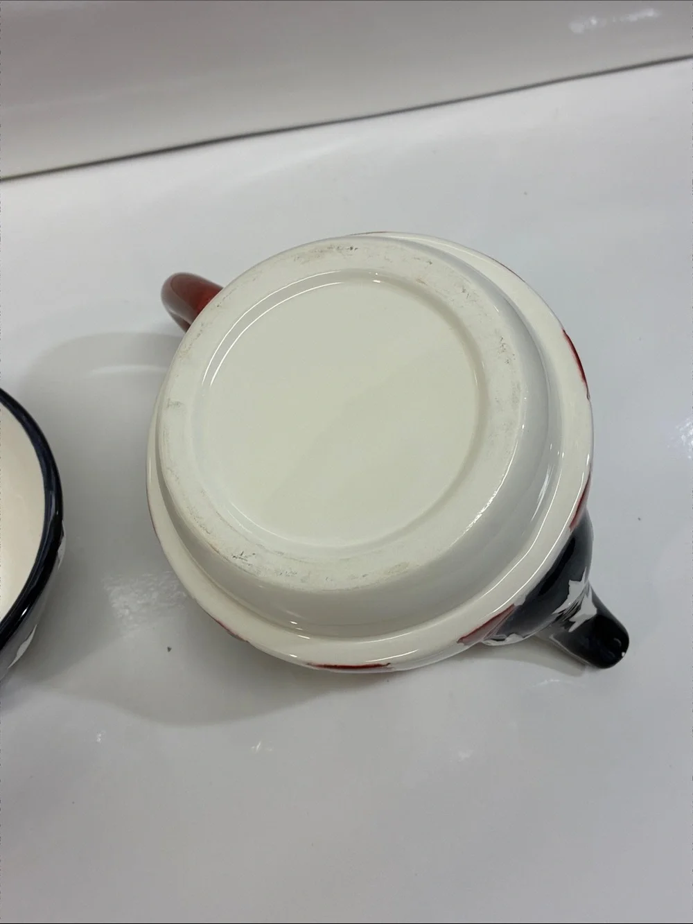 Patriotic Star Ceramic Teapot and Cup Set - Red, White & Blue